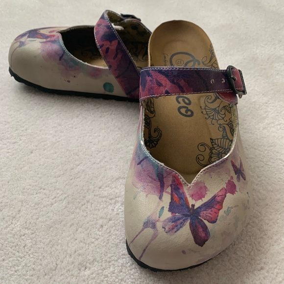 Excellent condition: Calceo purple butterfly mule EU 37 - Picture 14 of 15